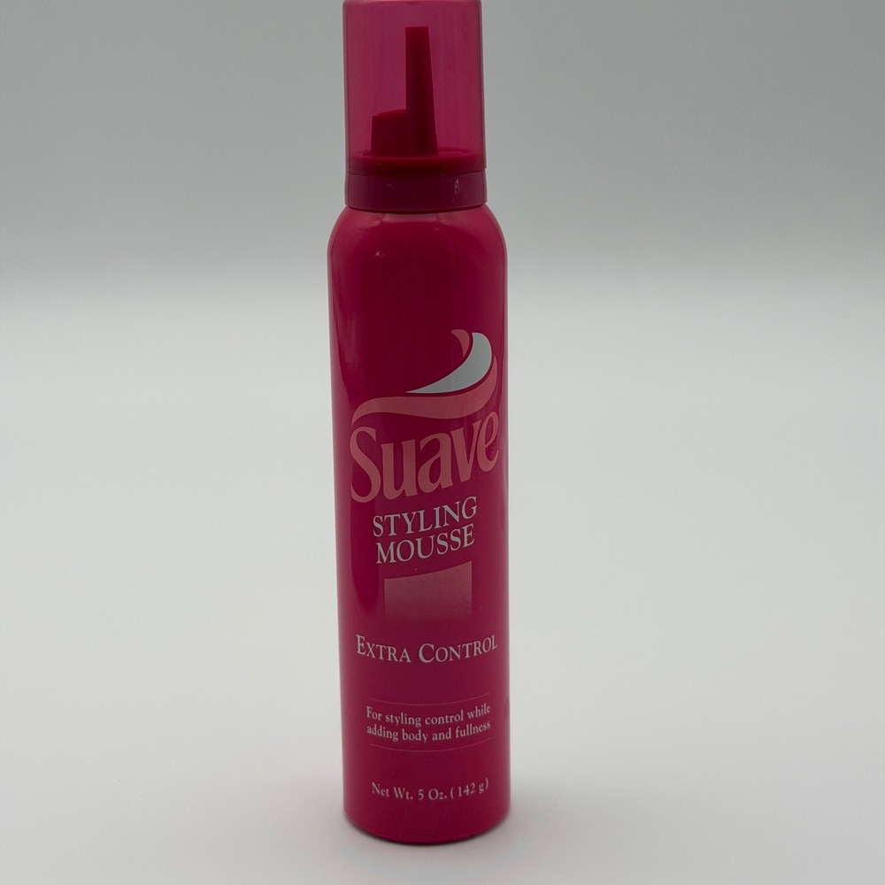 Suave Styling Mousse Extra Control Body and Fullness 5 oz Vintage Helene Curtis